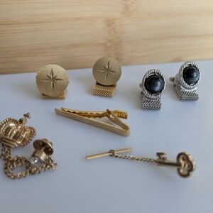 Vintage Cufflinks, Tie tac, Tie Bar Lot